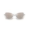 2-in-1-Aufsteck-Sonnenbrille, auffälliges Design, Cat-Eye-Form, Sk7011, Weiß 2-in-1-Aufsteck-Sonnenbrille, auffälliges Design, Cat-Eye-Form, Sk7011, Weiß