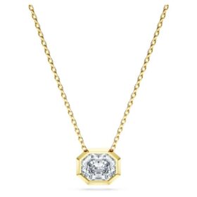 Achteckiger Anhänger mit im Labor gezüchteten Diamanten, 1,0 Karat insgesamt, achteckige Form, 14-karätiges Gelbgold