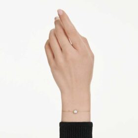 Achtkant-Armband mit im Labor gezüchteten Diamanten, 0,5 Karat insgesamt, achtkantige Form, 14-karätiges Gelbgold