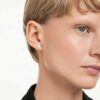 Achtkant-Ohrringe mit im Labor gezüchteten Diamanten, 1,0 Karat insgesamt, achteckige Form, 14-karätiges Weißgold