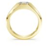 Achtkant-Ring mit im Labor gezüchteten Diamanten, 1,0 Karat insgesamt, achteckige Form, 14 Karat Gelbgold Achtkant-Ring mit im Labor gezüchteten Diamanten, 1,0 Karat insgesamt, achteckige Form, 14 Karat Gelbgold