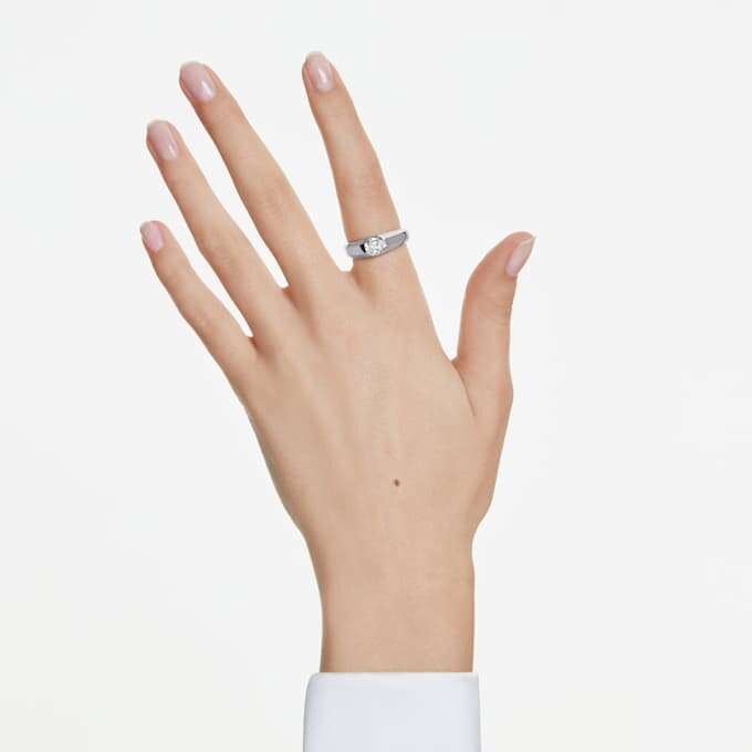 Achtkant-Ring mit im Labor gezüchteten Diamanten, 1,0 Karat insgesamt, achteckige Form, 14 Karat Weißgold Achtkant-Ring mit im Labor gezüchteten Diamanten, 1,0 Karat insgesamt, achteckige Form, 14 Karat Weißgold