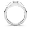 Achtkant-Ring mit im Labor gezüchteten Diamanten, 1,0 Karat insgesamt, achteckige Form, 14 Karat Weißgold Achtkant-Ring mit im Labor gezüchteten Diamanten, 1,0 Karat insgesamt, achteckige Form, 14 Karat Weißgold
