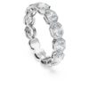 Achtkant-Ring mit im Labor gezüchteten Diamanten, 2,4 Karat insgesamt, achteckige Form, 14 Karat Weißgold Achtkant-Ring mit im Labor gezüchteten Diamanten, 2,4 Karat insgesamt, achteckige Form, 14 Karat Weißgold