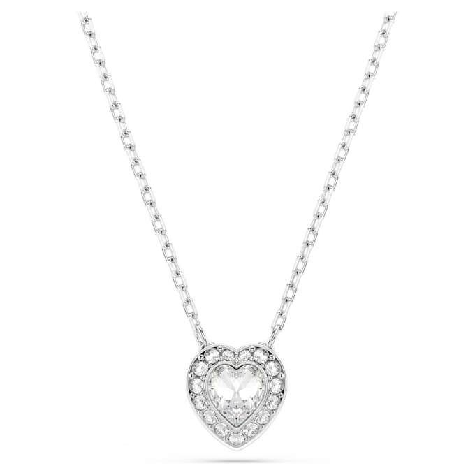 Ariana Grande X Swarovski Anhänger mit gemischten Schliffen, Herz, Weiß, rhodiniert Ariana Grande X Swarovski Anhänger mit gemischten Schliffen, Herz, Weiß, rhodiniert