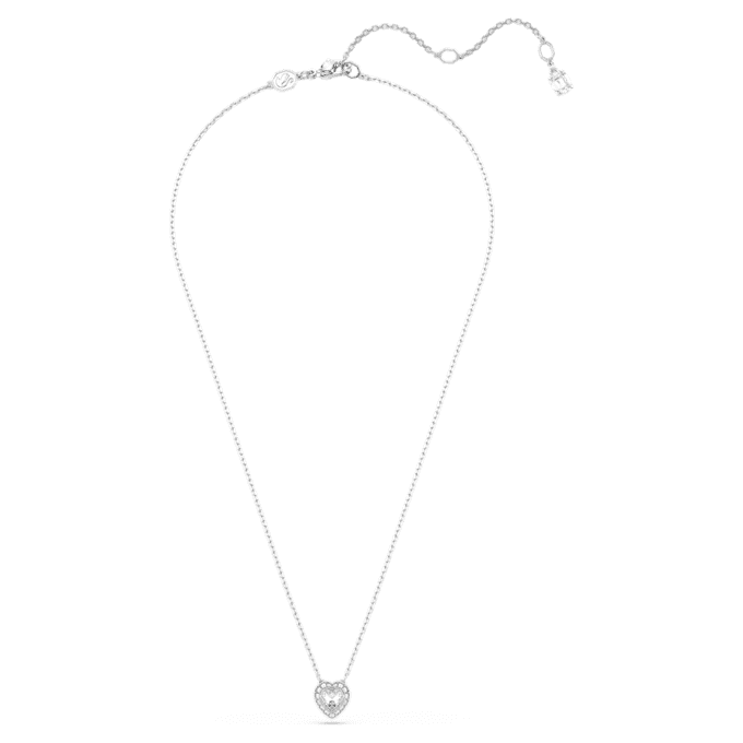 Ariana Grande X Swarovski Anhänger mit gemischten Schliffen, Herz, Weiß, rhodiniert Ariana Grande X Swarovski Anhänger mit gemischten Schliffen, Herz, Weiß, rhodiniert