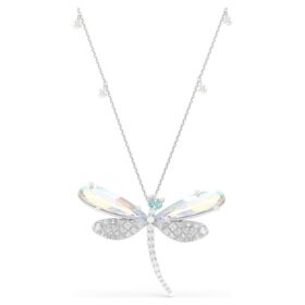Ariana Grande X Swarovski Anhänger und Brosche Kristallperle, gemischte Schliffe, Libelle, Weiß, rhodiniert