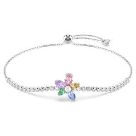 Ariana Grande X Swarovski Armband mit gemischten Schliffen, Blume, mehrfarbig, rhodiniert Ariana Grande X Swarovski Armband mit gemischten Schliffen, Blume, mehrfarbig, rhodiniert