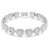 Ariana Grande X Swarovski Armband mit gemischten Schliffen, Herz, Weiß, rhodiniert Ariana Grande X Swarovski Armband mit gemischten Schliffen, Herz, Weiß, rhodiniert