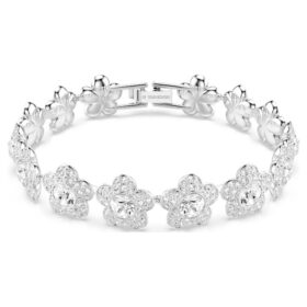 Ariana Grande X Swarovski Armband, Rundschliff, Blume, Weiß, rhodiniert Ariana Grande X Swarovski Armband, Rundschliff, Blume, Weiß, rhodiniert