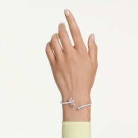 Ariana Grande X Swarovski Armreif mit gemischten Schliffen, Libelle, mehrfarbig, rhodiniert