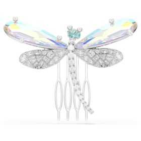 Ariana Grande X Swarovski Brosche und Haarschmuck Kristallperle, verschiedene Schliffe, Libelle, Weiß, rhodiniert