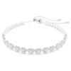 Ariana Grande X Swarovski Choker mit gemischten Schliffformen, Kristallperlen, Herz, Weiß, rhodiniert