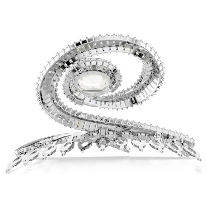 Ariana Grande X Swarovski Haarspange im Baguette-Schliff, weiß, rhodiniert Ariana Grande X Swarovski Haarspange im Baguette-Schliff, weiß, rhodiniert