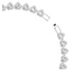 Ariana Grande X Swarovski Halskette mit gemischten Schliffen, Herz, Weiß, rhodiniert Ariana Grande X Swarovski Halskette mit gemischten Schliffen, Herz, Weiß, rhodiniert