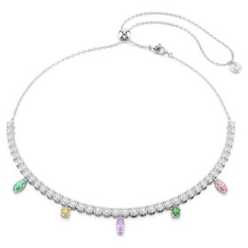 Ariana Grande X Swarovski Halskette mit gemischten Schliffformen, mehrfarbig, rhodiniert