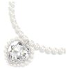 Ariana Grande X Swarovski Halskette mit Kristallperle, Herzschliff, Herz, Weiß, rhodiniert Ariana Grande X Swarovski Halskette mit Kristallperle, Herzschliff, Herz, Weiß, rhodiniert