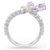 Ariana Grande X Swarovski Motivring mit gemischten Schliffen, Libelle, mehrfarbig, rhodiniert