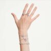Ariana Grande X Swarovski Motivring mit gemischten Schliffen, Libelle, mehrfarbig, rhodiniert