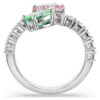 Ariana Grande X Swarovski Offener Ring mit gemischten Schliffen, mehrfarbig, rhodiniert