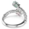 Ariana Grande X Swarovski Offener Ring mit gemischten Schliffen, mehrfarbig, rhodiniert
