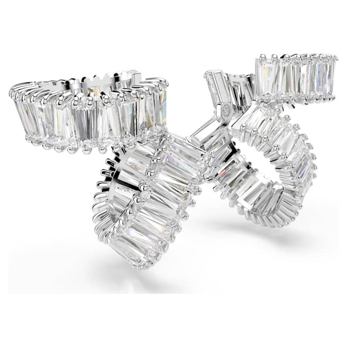 Ariana Grande X Swarovski Ohrklemmen im Baguette-Schliff, weiß, rhodiniert Ariana Grande X Swarovski Ohrklemmen im Baguette-Schliff, weiß, rhodiniert