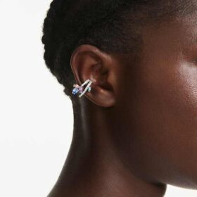 Ariana Grande x Swarovski Ohrklemmen mit gemischten Schliffen, mehrfarbig, rhodiniert
