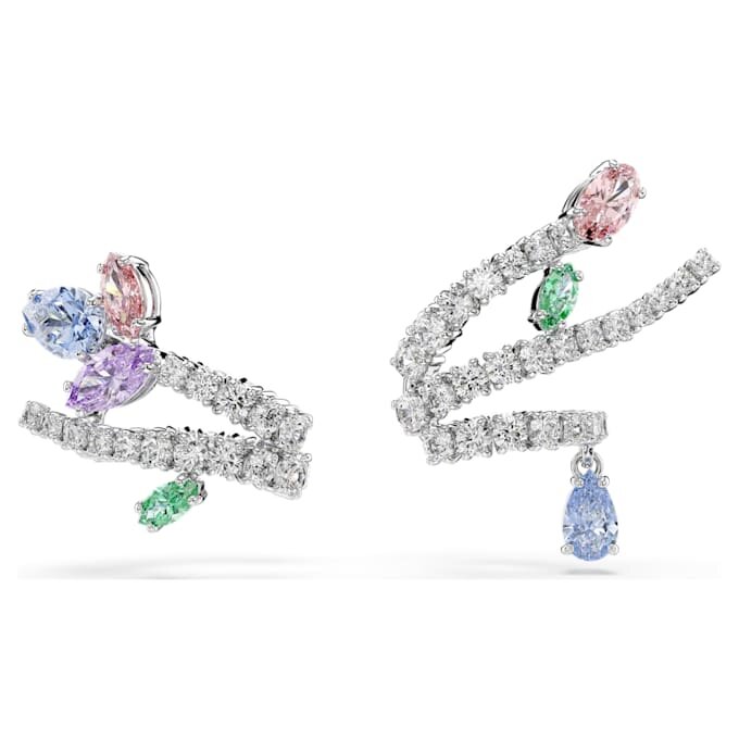 Ariana Grande x Swarovski Ohrklemmen mit gemischten Schliffen, mehrfarbig, rhodiniert Ariana Grande x Swarovski Ohrklemmen mit gemischten Schliffen, mehrfarbig, rhodiniert