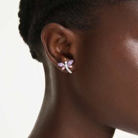 Ariana Grande X Swarovski Ohrringe mit gemischten Schliffen, Libelle, mehrfarbig, rhodiniert