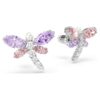 Ariana Grande X Swarovski Ohrringe mit gemischten Schliffen, Libelle, mehrfarbig, rhodiniert