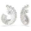 Ariana Grande X Swarovski Ohrringe mit Kristallperle, gemischte Schliffe, weiß, rhodiniert Ariana Grande X Swarovski Ohrringe mit Kristallperle, gemischte Schliffe, weiß, rhodiniert