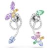 Ariana Grande X Swarovski Ohrringe mit Ohrhülsen, gemischte Schliffe, Libelle, Blume, mehrfarbig, rhodiniert