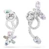 Ariana Grande X Swarovski Ohrringe mit Ohrhülsen, gemischte Schliffe, Libelle, Blume, mehrfarbig, rhodiniert