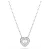 Ariana Grande x Swarovski Set mit gemischten Schliffen, Herz, Weiß, rhodiniert Ariana Grande x Swarovski Set mit gemischten Schliffen, Herz, Weiß, rhodiniert