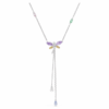 Ariana Grande X Swarovski Y-Halskette mit gemischten Schliffen, Libelle, mehrfarbig, rhodiniert Ariana Grande X Swarovski Y-Halskette mit gemischten Schliffen, Libelle, mehrfarbig, rhodiniert