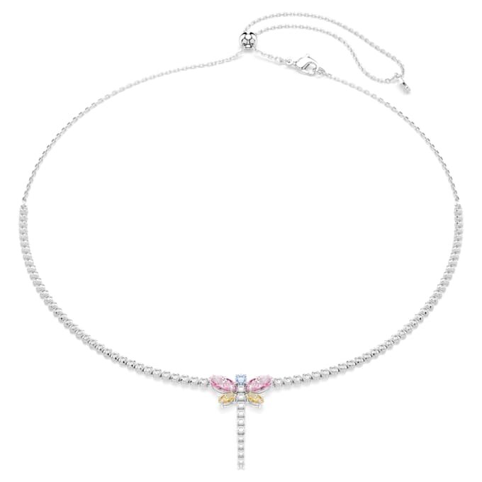 Ariana Grande X Swarovski Y-Halskette mit gemischten Schliffen, Libelle, mehrfarbig, rhodiniert Ariana Grande X Swarovski Y-Halskette mit gemischten Schliffen, Libelle, mehrfarbig, rhodiniert