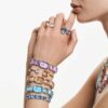Armbanduhr mit achtkantigem Schliff, blau, Edelstahl Armbanduhr mit achtkantigem Schliff, blau, Edelstahl