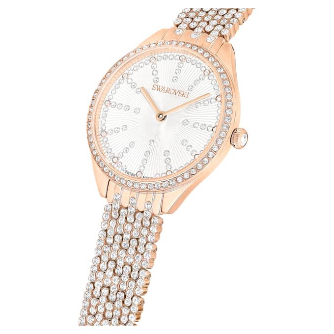 Attract Uhr, Swiss Made, Metallarmband, Roségold-Farbton, roségoldfarbene Oberfläche Attract Uhr, Swiss Made, Metallarmband, Roségold-Farbton, roségoldfarbene Oberfläche