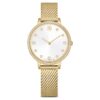 Clarica-Uhr Swiss Made, Metallarmband, goldfarben, goldfarbene Oberfläche Clarica-Uhr Swiss Made, Metallarmband, goldfarben, goldfarbene Oberfläche
