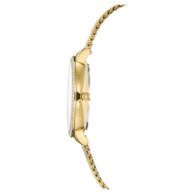 Clarica-Uhr Swiss Made, Metallarmband, goldfarben, goldfarbene Oberfläche Clarica-Uhr Swiss Made, Metallarmband, goldfarben, goldfarbene Oberfläche