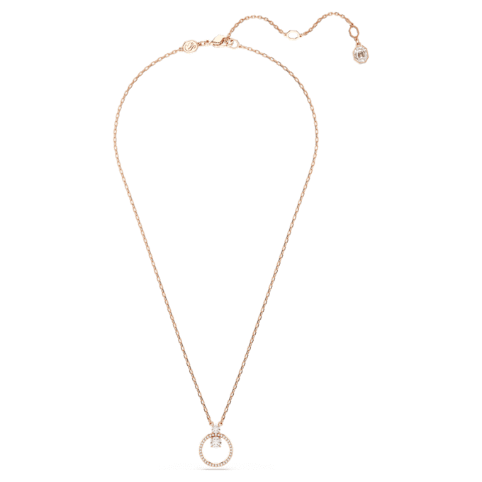 Constella-Anhänger Pavé, Rundschliff, Weiß, roségoldfarben plattiert Constella-Anhänger Pavé, Rundschliff, Weiß, roségoldfarben plattiert