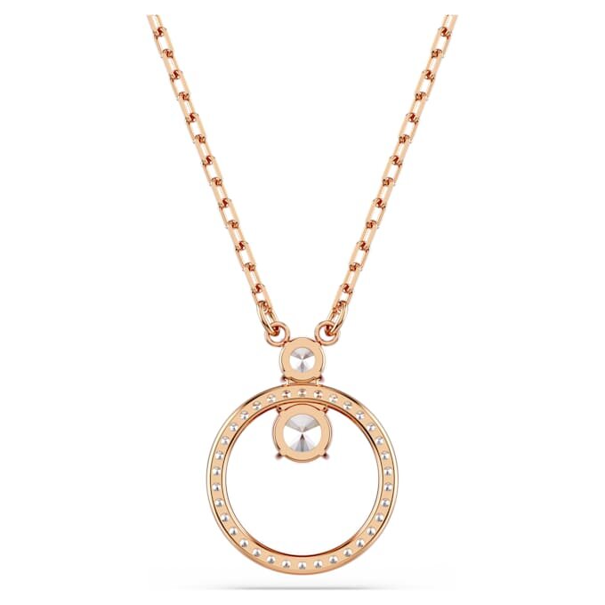 Constella-Anhänger Pavé, Rundschliff, Weiß, roségoldfarben plattiert Constella-Anhänger Pavé, Rundschliff, Weiß, roségoldfarben plattiert