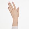 Constella-Armband „Crystal Pearl“, runde Schliffe, weiß, roségoldfarben plattiert