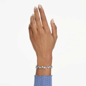Constella-Armband mit gemischten Schliffen, blau, rhodiniert Constella-Armband mit gemischten Schliffen, blau, rhodiniert