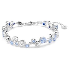 Constella-Armband mit gemischten Schliffen, blau, rhodiniert Constella-Armband mit gemischten Schliffen, blau, rhodiniert