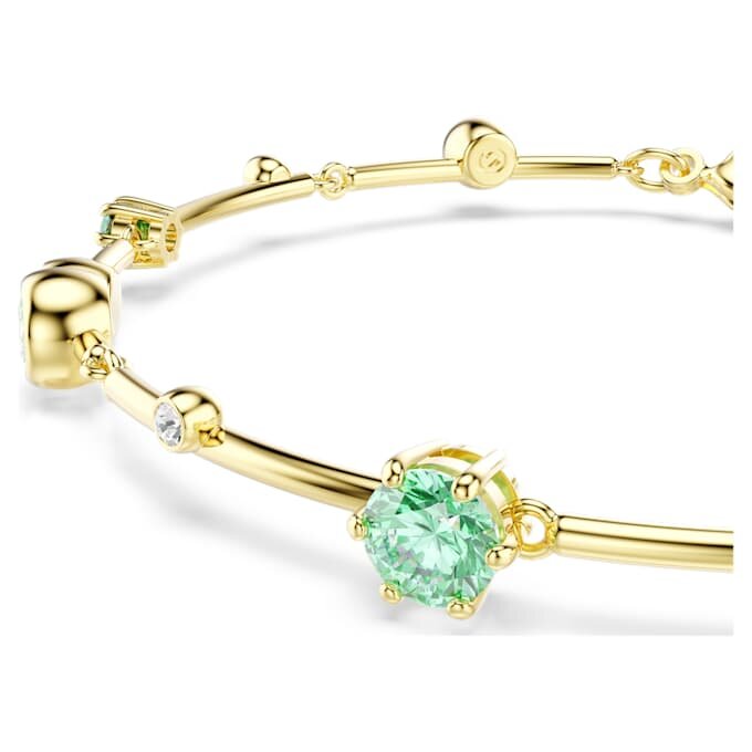 Constella-Armband mit gemischten Schliffen, grün, vergoldet Constella-Armband mit gemischten Schliffen, grün, vergoldet