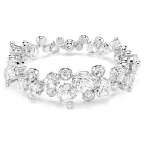 Constella-Armband mit gemischten Schliffen, weiß, rhodiniert
