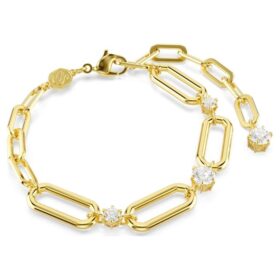 Constella-Armband, weiß, goldfarben plattiert