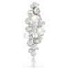 Constella-Brosche „Crystal Pearl“, runder Schliff, weiß, rhodiniert Constella-Brosche „Crystal Pearl“, runder Schliff, weiß, rhodiniert