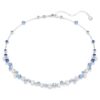 Constella-Halskette mit gemischten Schliffen, blau, rhodiniert Constella-Halskette mit gemischten Schliffen, blau, rhodiniert